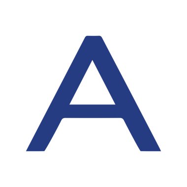 Yaratıcı harf A logo tasarımı grafiği