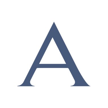 Yaratıcı harf A logo tasarımı grafiği