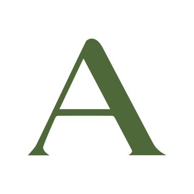 Yaratıcı harf A logo tasarımı grafiği