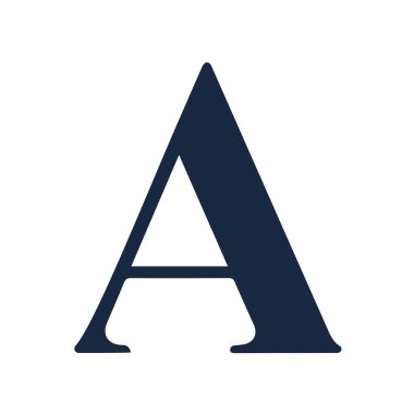 Yaratıcı harf A logo tasarımı grafiği