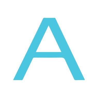 Yaratıcı harf A logo tasarımı grafiği