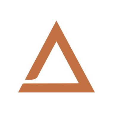 Yaratıcı harf A logo tasarımı grafiği