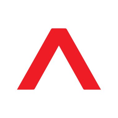 Yaratıcı harf A logo tasarımı grafiği