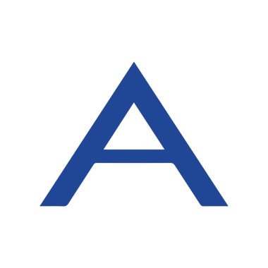 Yaratıcı harf A logo tasarımı grafiği