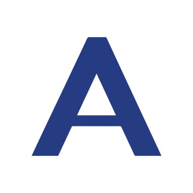 Yaratıcı harf A logo tasarımı grafiği