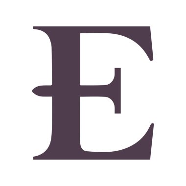 Yaratıcı E harfi logo tasarımı grafiği