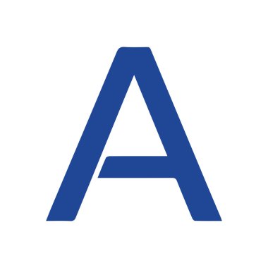 Yaratıcı harf A logo tasarımı grafiği