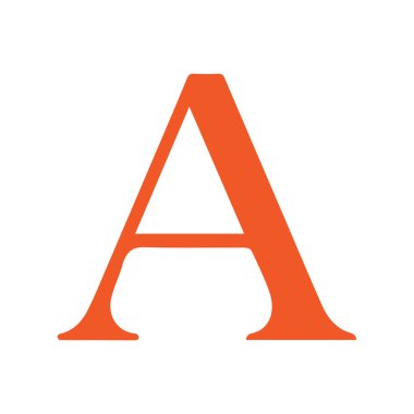 Yaratıcı harf A logo tasarımı grafiği