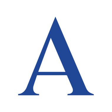 Yaratıcı harf A logo tasarımı grafiği