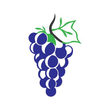  Basit Modern Üzüm Logosu Tasarımı