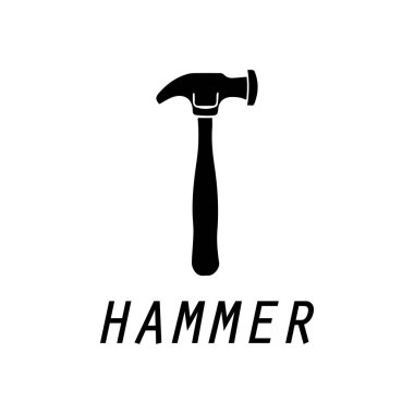 çekiç logosu tasarım simgesi grafik resmi