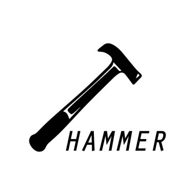 çekiç logosu tasarım simgesi grafik resmi