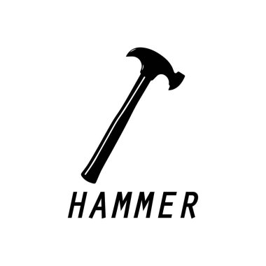 çekiç logosu tasarım simgesi grafik resmi
