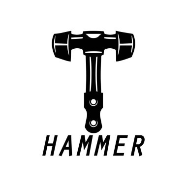 çekiç logosu tasarım simgesi grafik resmi