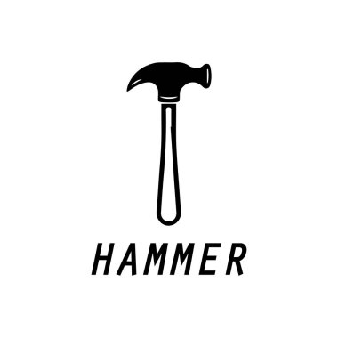 çekiç logosu tasarım simgesi grafik resmi