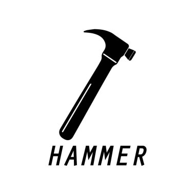 çekiç logosu tasarım simgesi grafik resmi