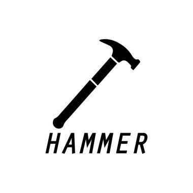 çekiç logosu tasarım simgesi grafik resmi