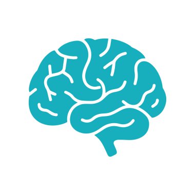 Beyin Logosu Vektörü Sanat Simgeleri ve Grafikleri