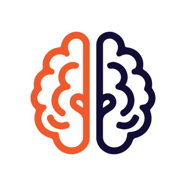 Beyin Logosu Vektörü Sanat Simgeleri ve Grafikleri