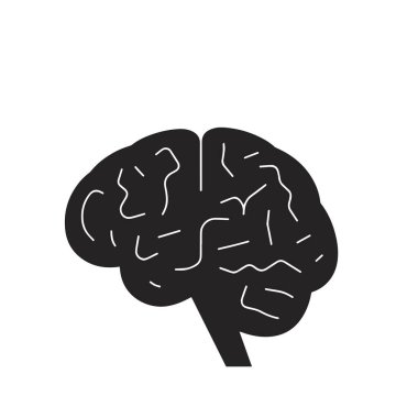 Beyin Logosu Vektörü Sanat Simgeleri ve Grafikleri