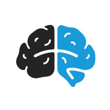 Beyin Logosu Vektörü Sanat Simgeleri ve Grafikleri