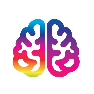 Beyin Logosu Vektörü Sanat Simgeleri ve Grafikleri
