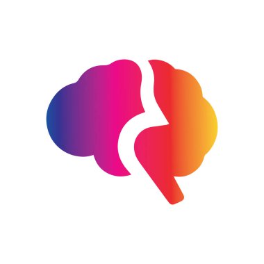 Beyin Logosu Vektörü Sanat Simgeleri ve Grafikleri