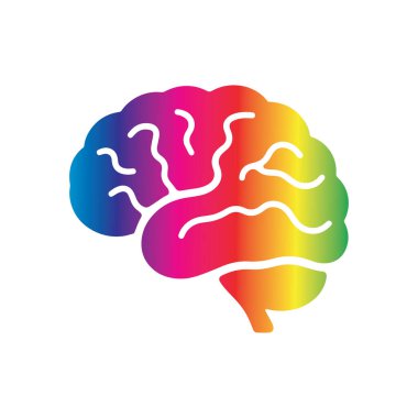 Beyin Logosu Vektörü Sanat Simgeleri ve Grafikleri