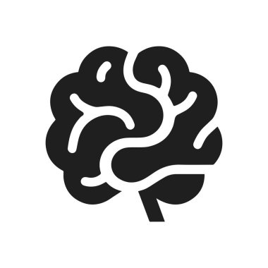 Beyin Logosu Vektörü Sanat Simgeleri ve Grafikleri