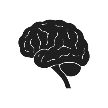 Beyin Logosu Vektörü Sanat Simgeleri ve Grafikleri