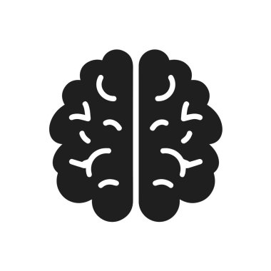 Beyin Logosu Vektörü Sanat Simgeleri ve Grafikleri