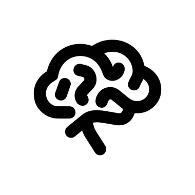 Beyin Logosu Vektörü Sanat Simgeleri ve Grafikleri