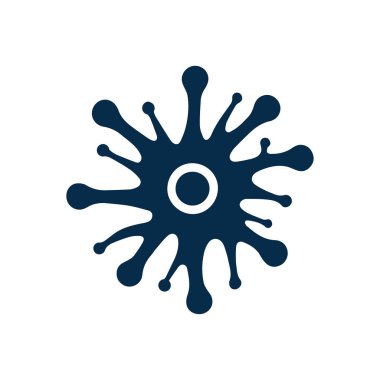 Konsept vektör illüstrasyon şablonlu nöron logosu veya sinir hücresi logosu.