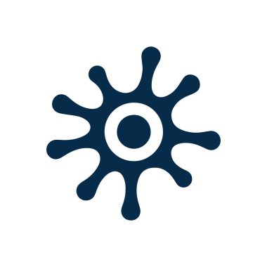 Konsept vektör illüstrasyon şablonlu nöron logosu veya sinir hücresi logosu.