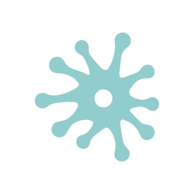 Konsept vektör illüstrasyon şablonlu nöron logosu veya sinir hücresi logosu.