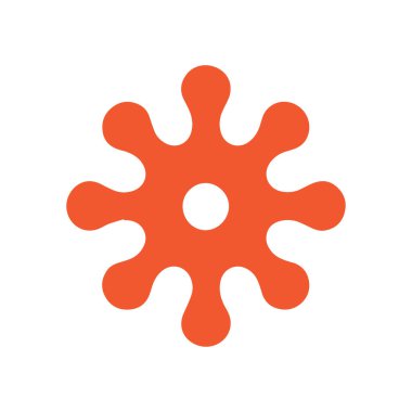 Konsept vektör illüstrasyon şablonlu nöron logosu veya sinir hücresi logosu.