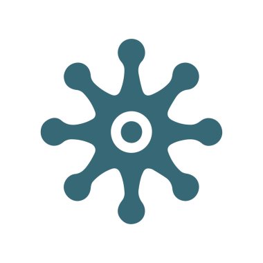 Konsept vektör illüstrasyon şablonlu nöron logosu veya sinir hücresi logosu.