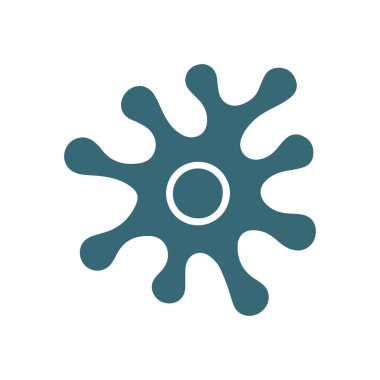 Konsept vektör illüstrasyon şablonlu nöron logosu veya sinir hücresi logosu.