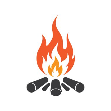  Düz Alev Logosu Tasarımı