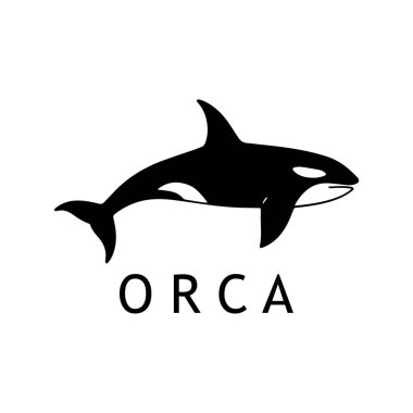 Beyaz Arkaplanda Minimalist Siyah Orka Logosu Tasarımı