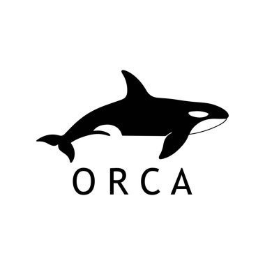 Siyah Renk Kontrastlı Parlak Modern Orka Logosu
