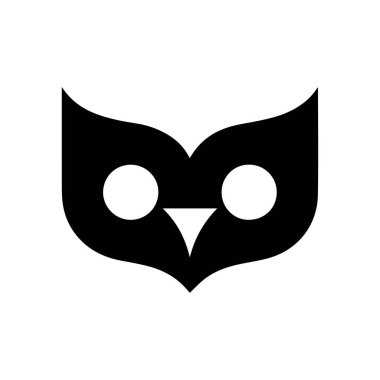 Zarif modern baykuş silueti konsepti bilgeliği ve gizemi simgeliyor.