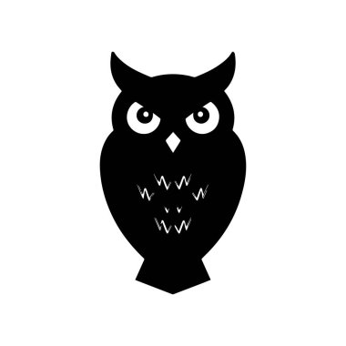 Modern yaratıcı baykuş logosu bilgelik ve zekayı temsil ediyor.