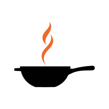 Modern mutfak markası için tasarlanmış minimalist spatula dairesi logosu