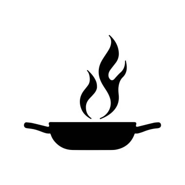 Profesyonel aşçılık için tasarlanmış minimal basınçlı düdüklü tencere logosu.