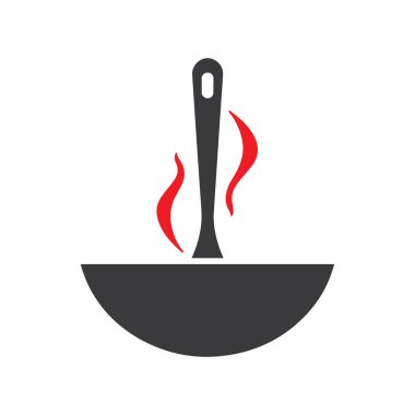 Bir spatula ve ızgara çatalı barbekü ve açık hava yemeklerini simgeliyor.