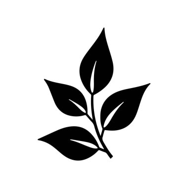 Organik Kafe Markası Sanatsal Kahve Bitkisi İllüstrasyonu