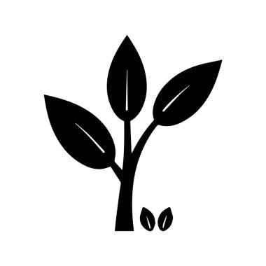 Kahve Bitkisi Logosu Sözcük İşareti ve Simge Simgesini Birleştiriyor