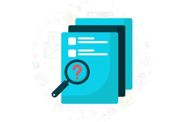 Büyüteç ve belgeler. Çevrimiçi mağazalarda öğeleri ara. Arama ögesi bulunamadı