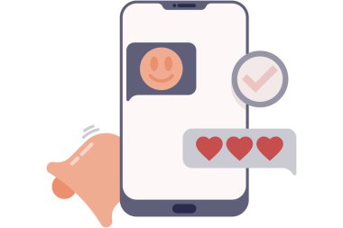 Sohbet sütununu akıllı telefonunuzda görüntüleyin ve birbirinize etiket gönderin